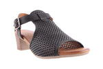 Ladies heeled  leather sandal